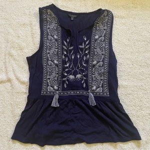 Lucky Brand Embroidered Tank